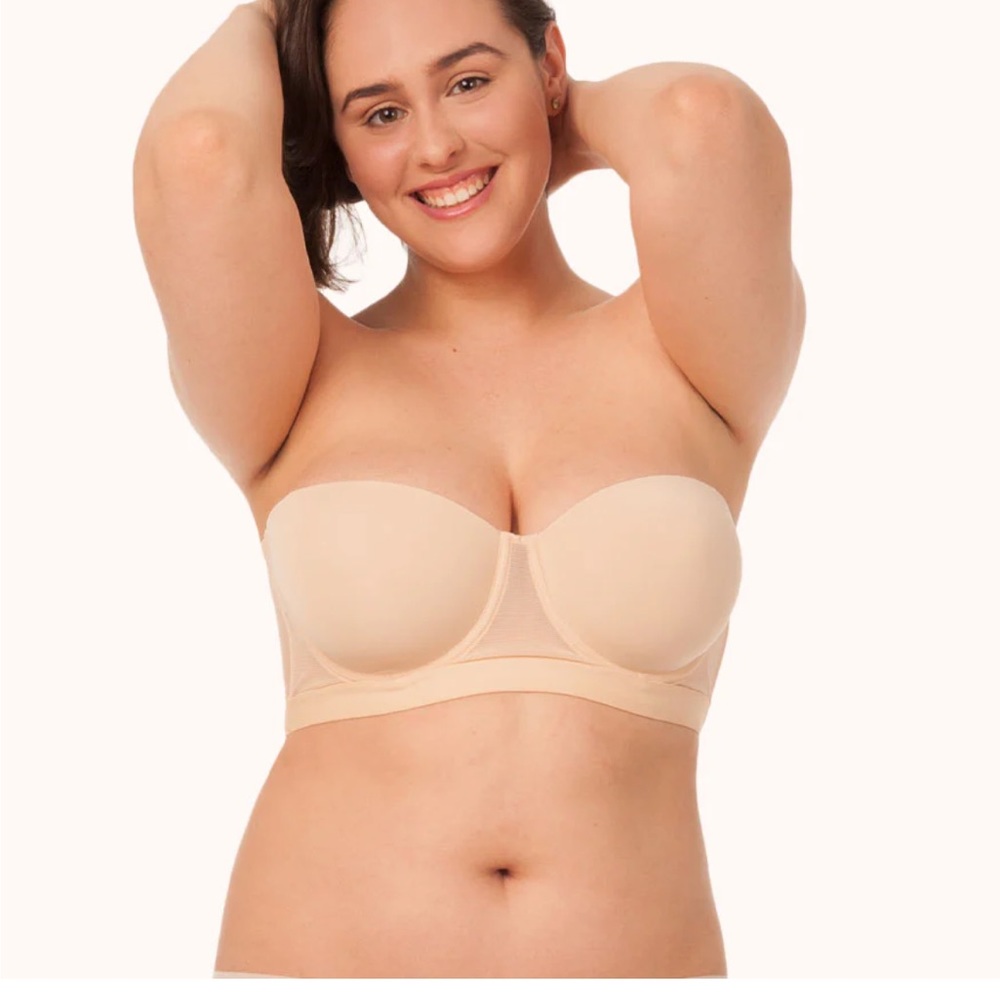Lively The Smooth Strapless Nude Bra : Toasted Almond